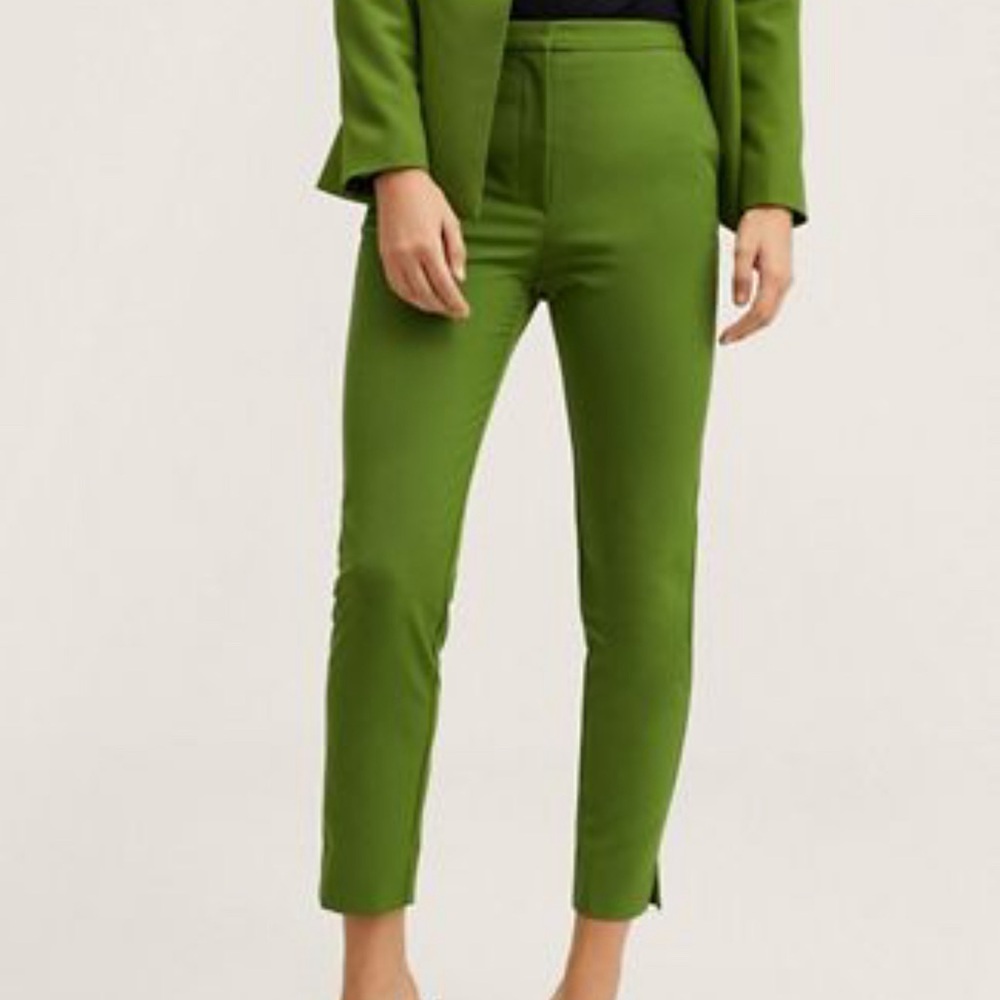 Green Mango Tailored Ankle Length Pants